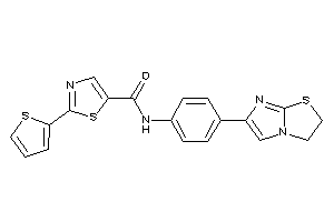 Image of N-[4-(2,3-dihydroimidazo[2,1-b]thiazol-6-yl)phenyl]-2-(2-thienyl)thiazole-5-carboxamide