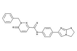1-benzyl-N-[4-(2,3-dihydroimidazo[2,1-b]thiazol-6-yl)phenyl]-6-keto-pyridazine-3-carboxamide