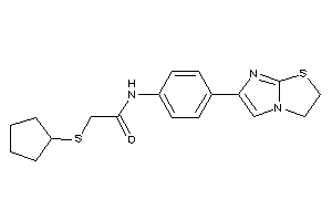 2-(cyclopentylthio)-N-[4-(2,3-dihydroimidazo[2,1-b]thiazol-6-yl)phenyl]acetamide