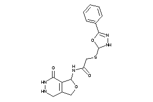 N-(1-keto-3,4,5,7-tetrahydro-2H-furo[3,4-d]pyridazin-7-yl)-2-[(5-phenyl-2,3-dihydro-1,3,4-oxadiazol-2-yl)thio]acetamide