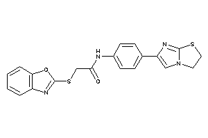 2-(1,3-benzoxazol-2-ylthio)-N-[4-(2,3-dihydroimidazo[2,1-b]thiazol-6-yl)phenyl]acetamide