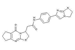N-[4-(2,3-dihydroimidazo[2,1-b]thiazol-6-yl)phenyl]-2-(ketoBLAHyl)acetamide