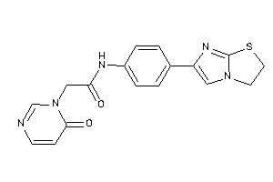 N-[4-(2,3-dihydroimidazo[2,1-b]thiazol-6-yl)phenyl]-2-(6-ketopyrimidin-1-yl)acetamide