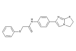 Image of N-[4-(2,3-dihydroimidazo[2,1-b]thiazol-6-yl)phenyl]-2-(phenylthio)acetamide