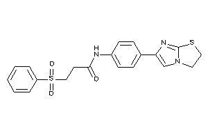 Image of 3-besyl-N-[4-(2,3-dihydroimidazo[2,1-b]thiazol-6-yl)phenyl]propionamide