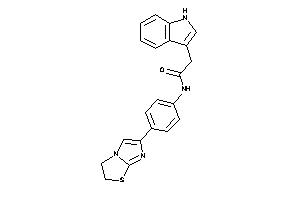 Image of N-[4-(2,3-dihydroimidazo[2,1-b]thiazol-6-yl)phenyl]-2-(1H-indol-3-yl)acetamide