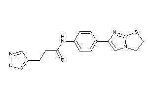 N-[4-(2,3-dihydroimidazo[2,1-b]thiazol-6-yl)phenyl]-3-isoxazol-4-yl-propionamide