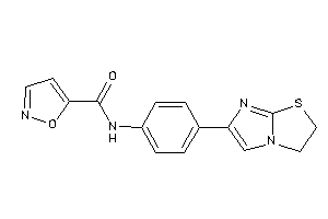 N-[4-(2,3-dihydroimidazo[2,1-b]thiazol-6-yl)phenyl]isoxazole-5-carboxamide