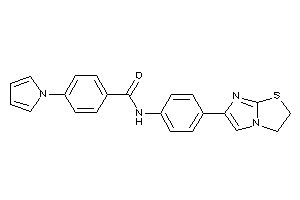 N-[4-(2,3-dihydroimidazo[2,1-b]thiazol-6-yl)phenyl]-4-pyrrol-1-yl-benzamide