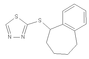 2-(6,7,8,9-tetrahydro-5H-benzocyclohepten-9-ylthio)-1,3,4-thiadiazole