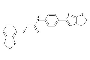 Image of 2-coumaran-7-yloxy-N-[4-(2,3-dihydroimidazo[2,1-b]thiazol-6-yl)phenyl]acetamide