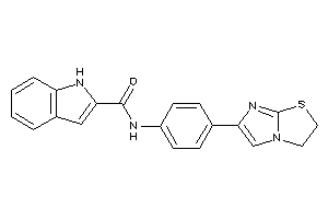 N-[4-(2,3-dihydroimidazo[2,1-b]thiazol-6-yl)phenyl]-1H-indole-2-carboxamide