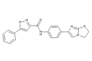 N-[4-(2,3-dihydroimidazo[2,1-b]thiazol-6-yl)phenyl]-5-phenyl-isoxazole-3-carboxamide