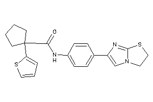 N-[4-(2,3-dihydroimidazo[2,1-b]thiazol-6-yl)phenyl]-1-(2-thienyl)cyclopentanecarboxamide