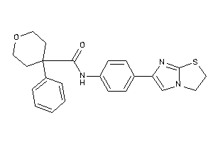 N-[4-(2,3-dihydroimidazo[2,1-b]thiazol-6-yl)phenyl]-4-phenyl-tetrahydropyran-4-carboxamide