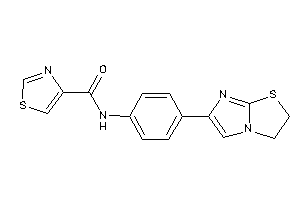 N-[4-(2,3-dihydroimidazo[2,1-b]thiazol-6-yl)phenyl]thiazole-4-carboxamide