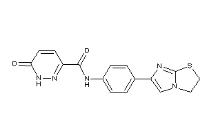N-[4-(2,3-dihydroimidazo[2,1-b]thiazol-6-yl)phenyl]-6-keto-1H-pyridazine-3-carboxamide