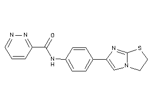 N-[4-(2,3-dihydroimidazo[2,1-b]thiazol-6-yl)phenyl]pyridazine-3-carboxamide