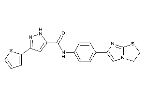 N-[4-(2,3-dihydroimidazo[2,1-b]thiazol-6-yl)phenyl]-3-(2-thienyl)-1H-pyrazole-5-carboxamide