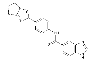 Image of N-[4-(2,3-dihydroimidazo[2,1-b]thiazol-6-yl)phenyl]-1H-benzimidazole-5-carboxamide
