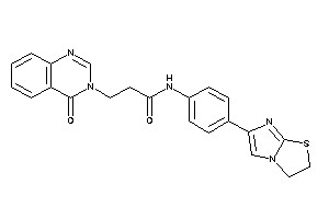 N-[4-(2,3-dihydroimidazo[2,1-b]thiazol-6-yl)phenyl]-3-(4-ketoquinazolin-3-yl)propionamide