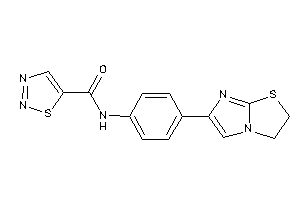 N-[4-(2,3-dihydroimidazo[2,1-b]thiazol-6-yl)phenyl]thiadiazole-5-carboxamide