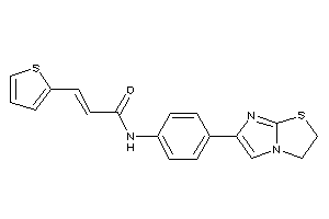 N-[4-(2,3-dihydroimidazo[2,1-b]thiazol-6-yl)phenyl]-3-(2-thienyl)acrylamide