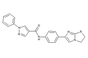 N-[4-(2,3-dihydroimidazo[2,1-b]thiazol-6-yl)phenyl]-1-phenyl-pyrazole-4-carboxamide