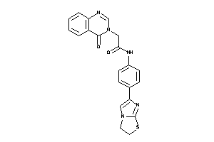 Image of N-[4-(2,3-dihydroimidazo[2,1-b]thiazol-6-yl)phenyl]-2-(4-ketoquinazolin-3-yl)acetamide