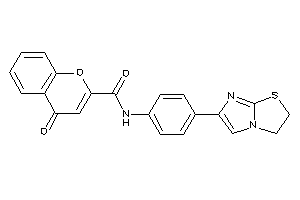 Image of N-[4-(2,3-dihydroimidazo[2,1-b]thiazol-6-yl)phenyl]-4-keto-chromene-2-carboxamide