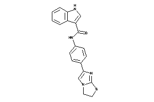 N-[4-(2,3-dihydroimidazo[2,1-b]thiazol-6-yl)phenyl]-1H-indole-3-carboxamide