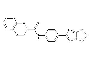 N-[4-(2,3-dihydroimidazo[2,1-b]thiazol-6-yl)phenyl]-2,3-dihydro-1,4-benzodioxine-3-carboxamide