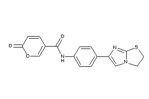 N-[4-(2,3-dihydroimidazo[2,1-b]thiazol-6-yl)phenyl]-6-keto-pyran-3-carboxamide