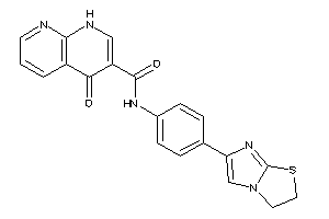 N-[4-(2,3-dihydroimidazo[2,1-b]thiazol-6-yl)phenyl]-4-keto-1H-1,8-naphthyridine-3-carboxamide