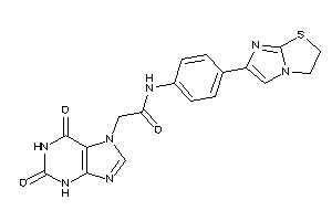 N-[4-(2,3-dihydroimidazo[2,1-b]thiazol-6-yl)phenyl]-2-(2,6-diketo-3H-purin-7-yl)acetamide