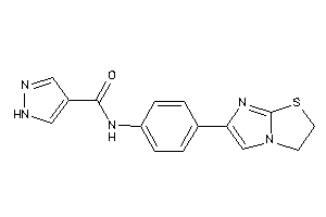 N-[4-(2,3-dihydroimidazo[2,1-b]thiazol-6-yl)phenyl]-1H-pyrazole-4-carboxamide
