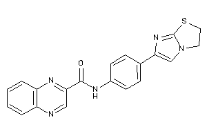 Image of N-[4-(2,3-dihydroimidazo[2,1-b]thiazol-6-yl)phenyl]quinoxaline-2-carboxamide