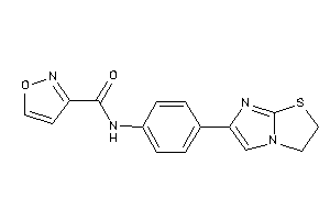 N-[4-(2,3-dihydroimidazo[2,1-b]thiazol-6-yl)phenyl]isoxazole-3-carboxamide