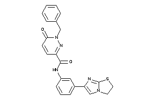 1-benzyl-N-[3-(2,3-dihydroimidazo[2,1-b]thiazol-6-yl)phenyl]-6-keto-pyridazine-3-carboxamide