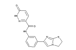 N-[3-(2,3-dihydroimidazo[2,1-b]thiazol-6-yl)phenyl]-6-keto-1H-pyridazine-3-carboxamide
