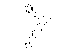N-(3-pyridylmethyl)-2-pyrrolidino-5-[[2-(2-thienyl)acetyl]amino]benzamide