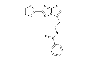 N-[2-[2-(2-thienyl)thiazolo[2,3-e][1,2,4]triazol-6-yl]ethyl]benzamide