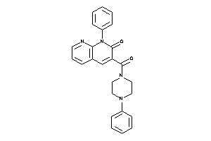 Image of 1-phenyl-3-(4-phenylpiperazine-1-carbonyl)-1,8-naphthyridin-2-one