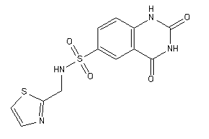 2,4-diketo-N-(thiazol-2-ylmethyl)-1H-quinazoline-6-sulfonamide
