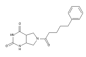 Image of 6-(5-phenylpentanoyl)-4a,5,7,7a-tetrahydro-1H-pyrrolo[3,4-d]pyrimidine-2,4-quinone