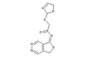Image of N-(7H-furo[3,4-d]pyridazin-5-ylidene)-2-(3-thiazolin-2-ylthio)acetamide