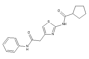 Image of N-[4-(2-anilino-2-keto-ethyl)thiazol-2-yl]cyclopentanecarboxamide