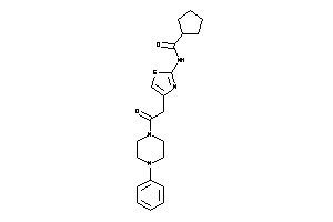 N-[4-[2-keto-2-(4-phenylpiperazino)ethyl]thiazol-2-yl]cyclopentanecarboxamide