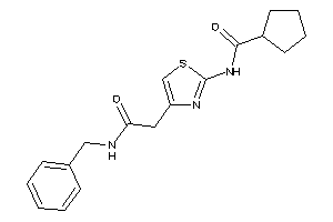Image of N-[4-[2-(benzylamino)-2-keto-ethyl]thiazol-2-yl]cyclopentanecarboxamide