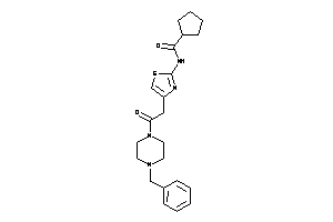 N-[4-[2-(4-benzylpiperazino)-2-keto-ethyl]thiazol-2-yl]cyclopentanecarboxamide